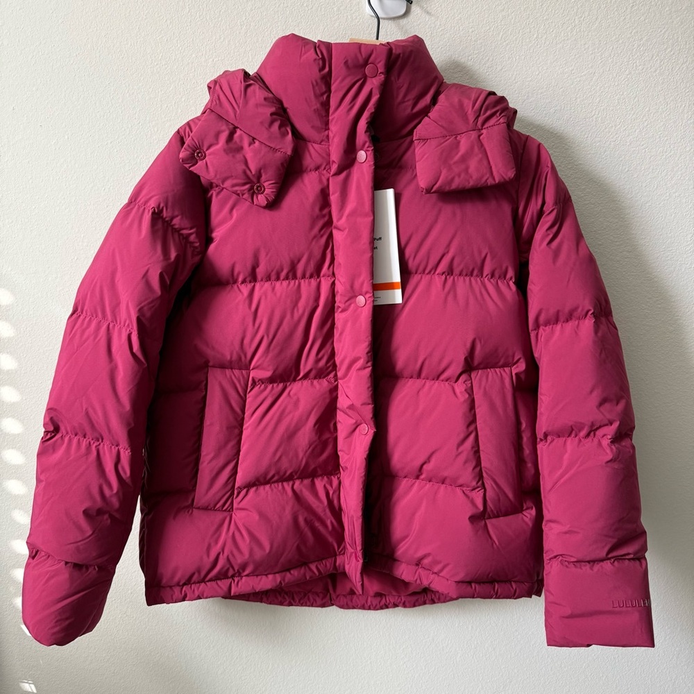 NWT Lululemon Wunder Puff Jacket Pomegranate Size 4